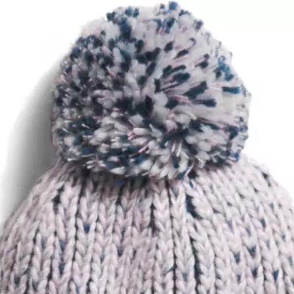 NWT The North Face Kids' Lined Cozy Grey Chunky Beanie Winter Hat - Picture 2 of 11